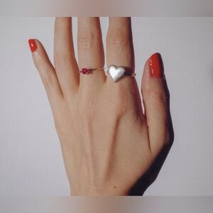 Mondo Mondo • Sterling Silver Heart Ring 🔅NWOT🔅